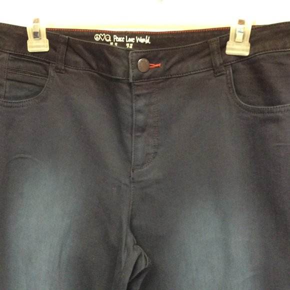 Sz. 12 Jeans Peace Love World Black Tuxedo Stripe A310541 - Picture 2 of 11